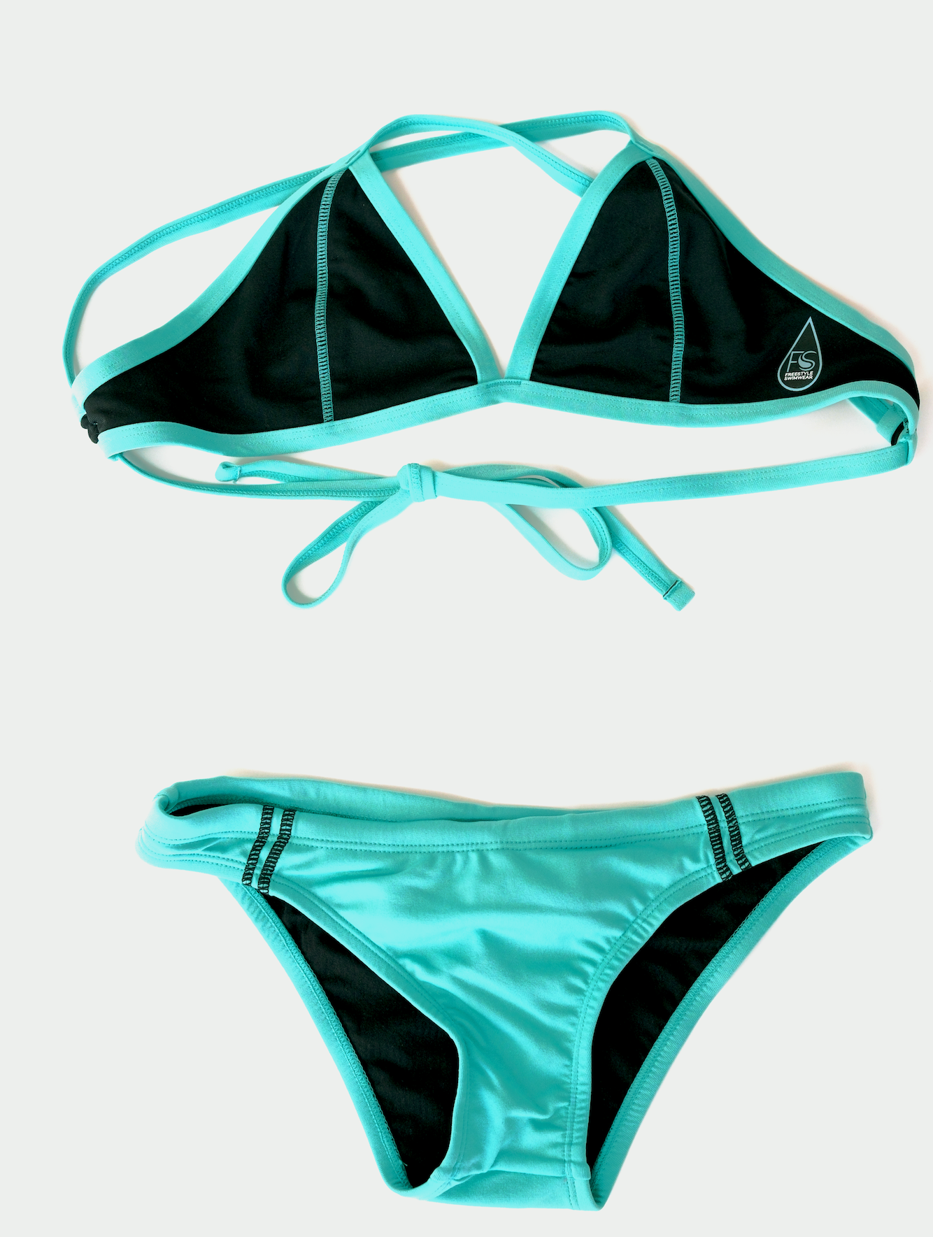 Aquamarine Contrast Bikini Bottoms