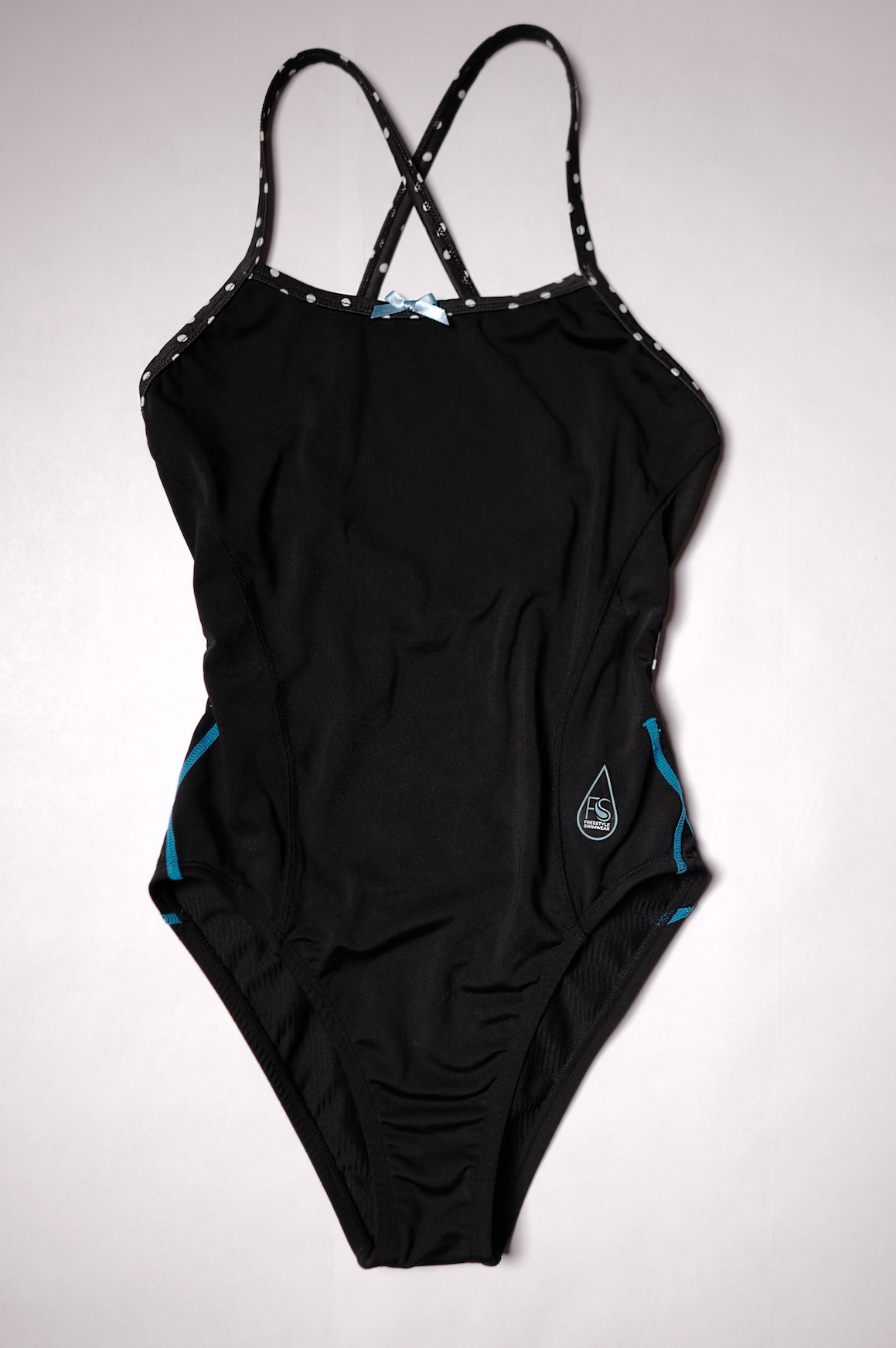 Dotty Blue Double X One Piece